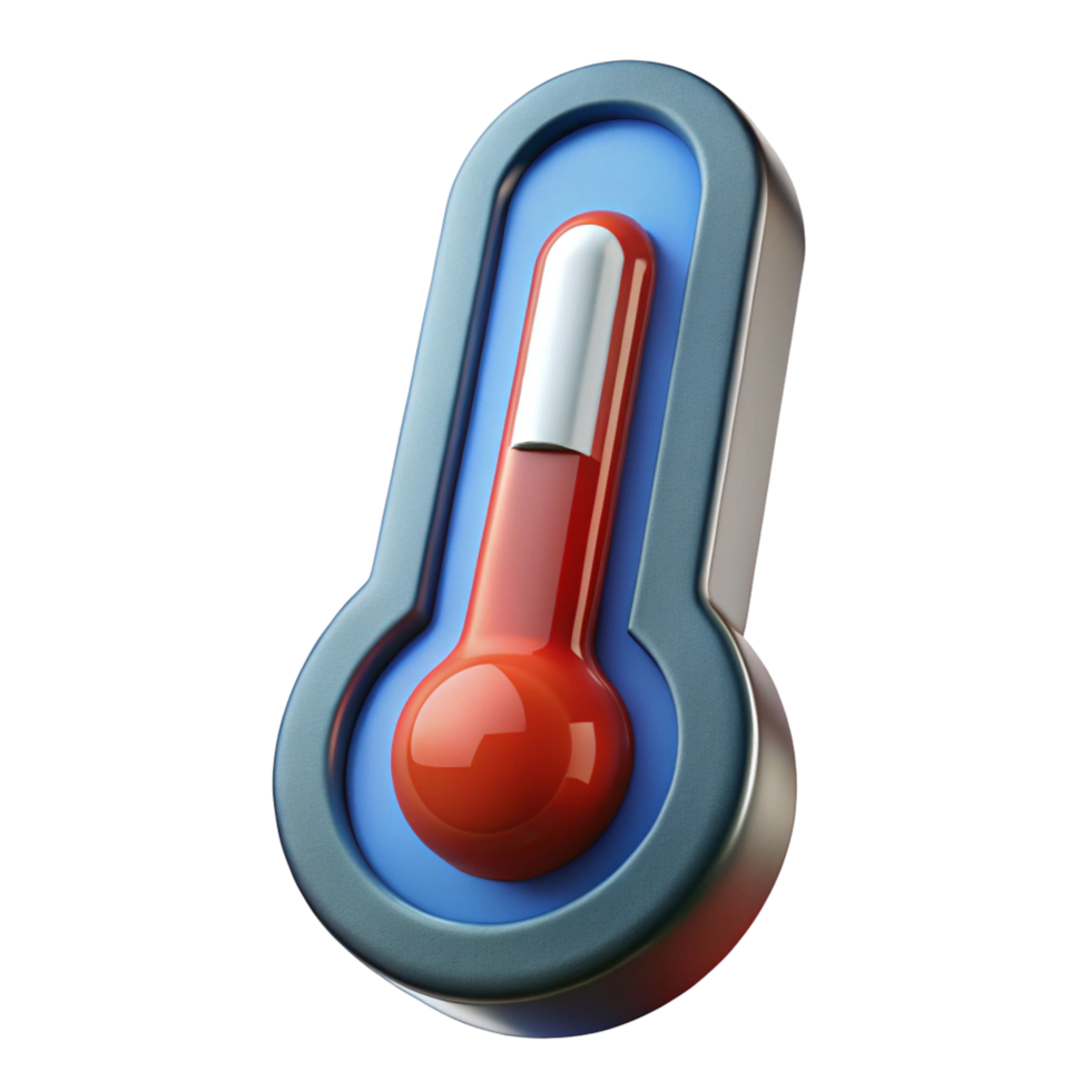 3D Cartoon Thermometer png