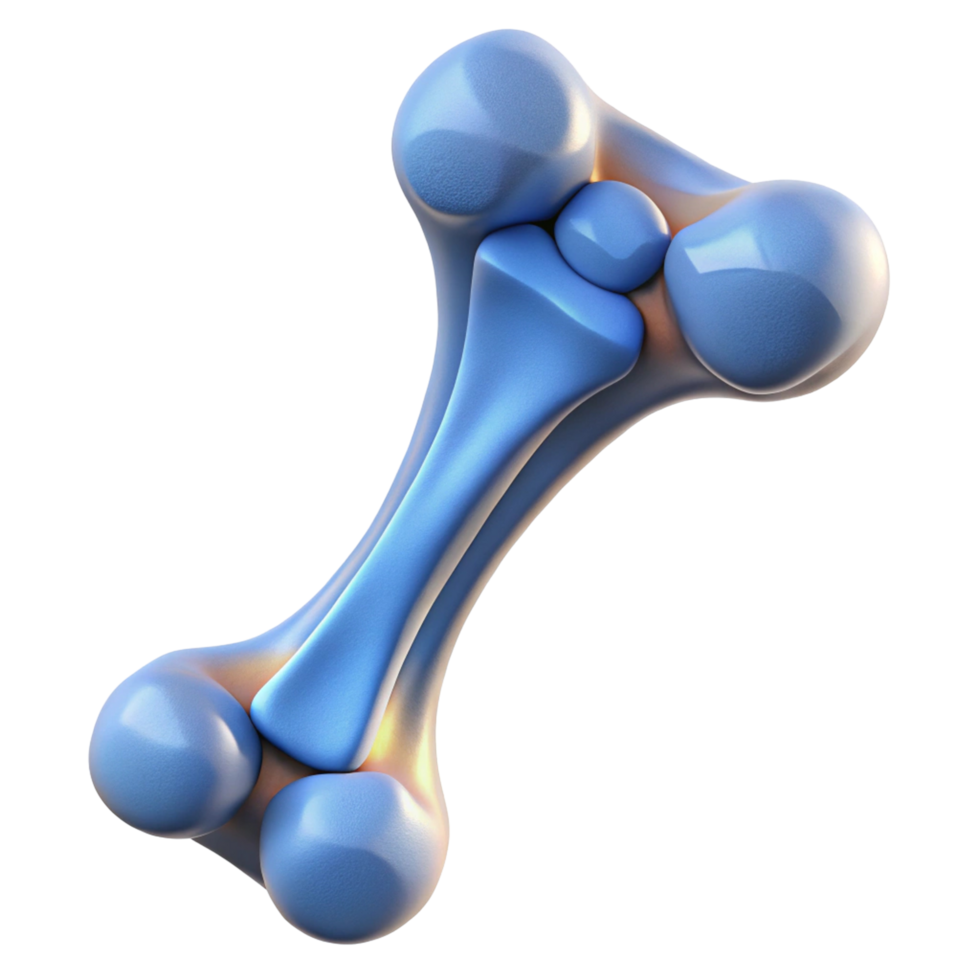 Abstract 3D Render of a Stylized Bone Structure png