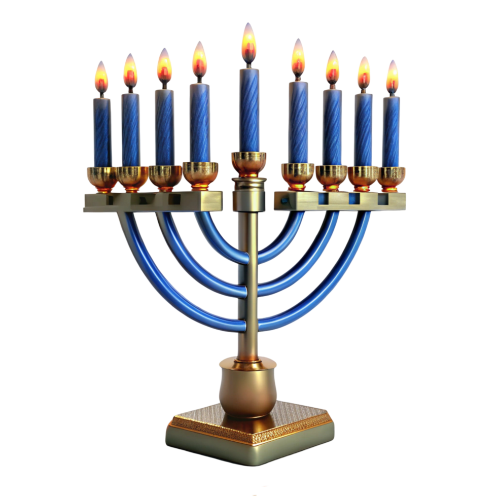 Illuminated Menorah Symbol of Hanukkah png