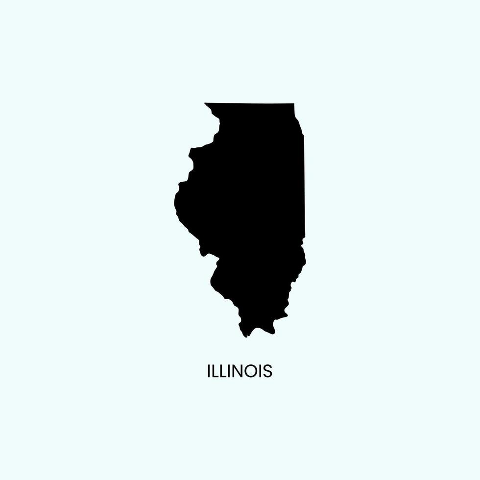 Illinois map design templates isolated on white background vector