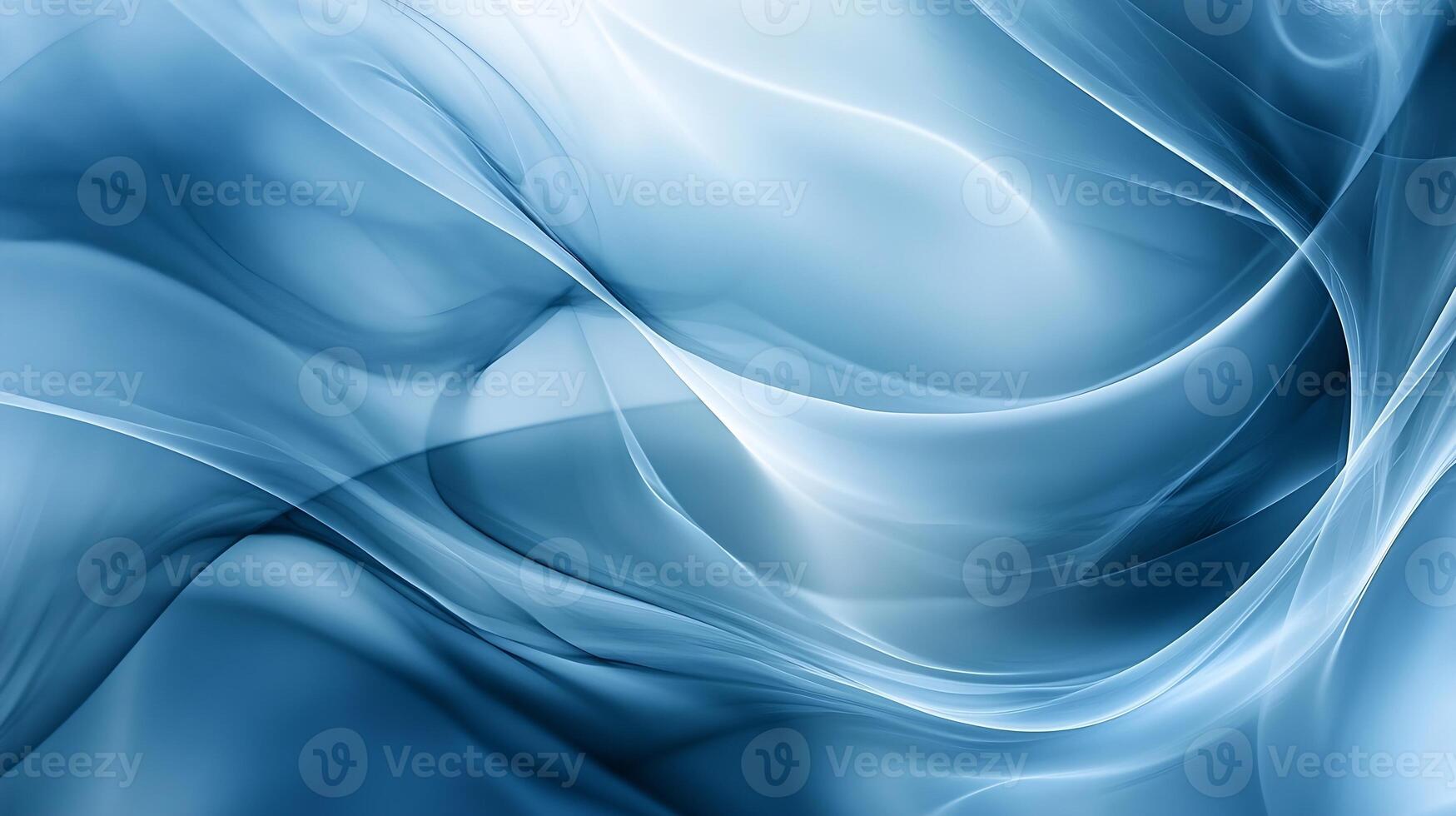 Serene Blue Abstract Waves Creating a Calming and Tranquil Visual Experience photo