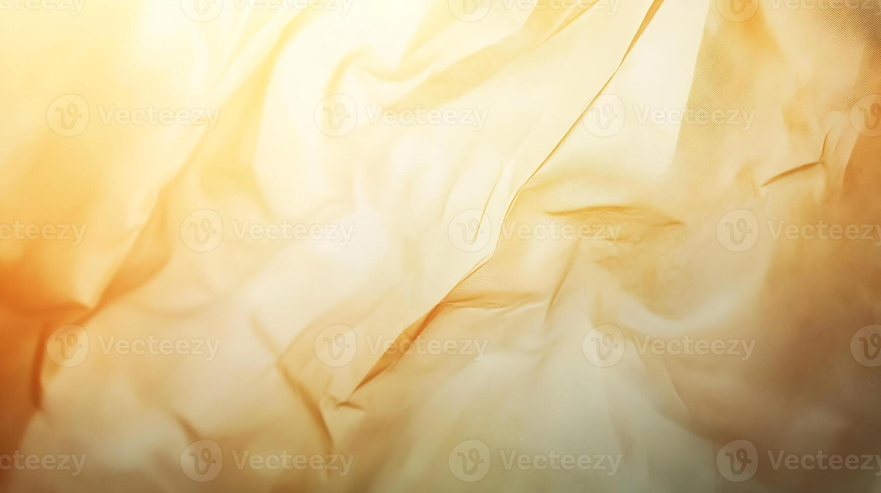 Golden Crumpled Paper Texture with Warm Rich Textural Details photo
