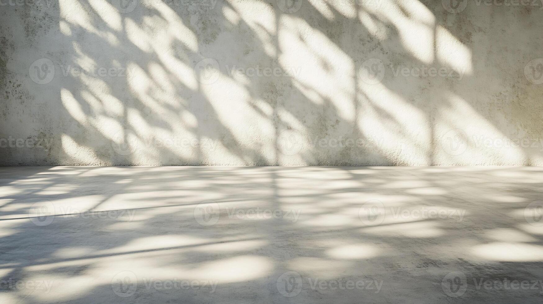 Sunlight and Shadows on Concrete Wall Creating Artistic Patterns for Inspirational Design Ideas photo