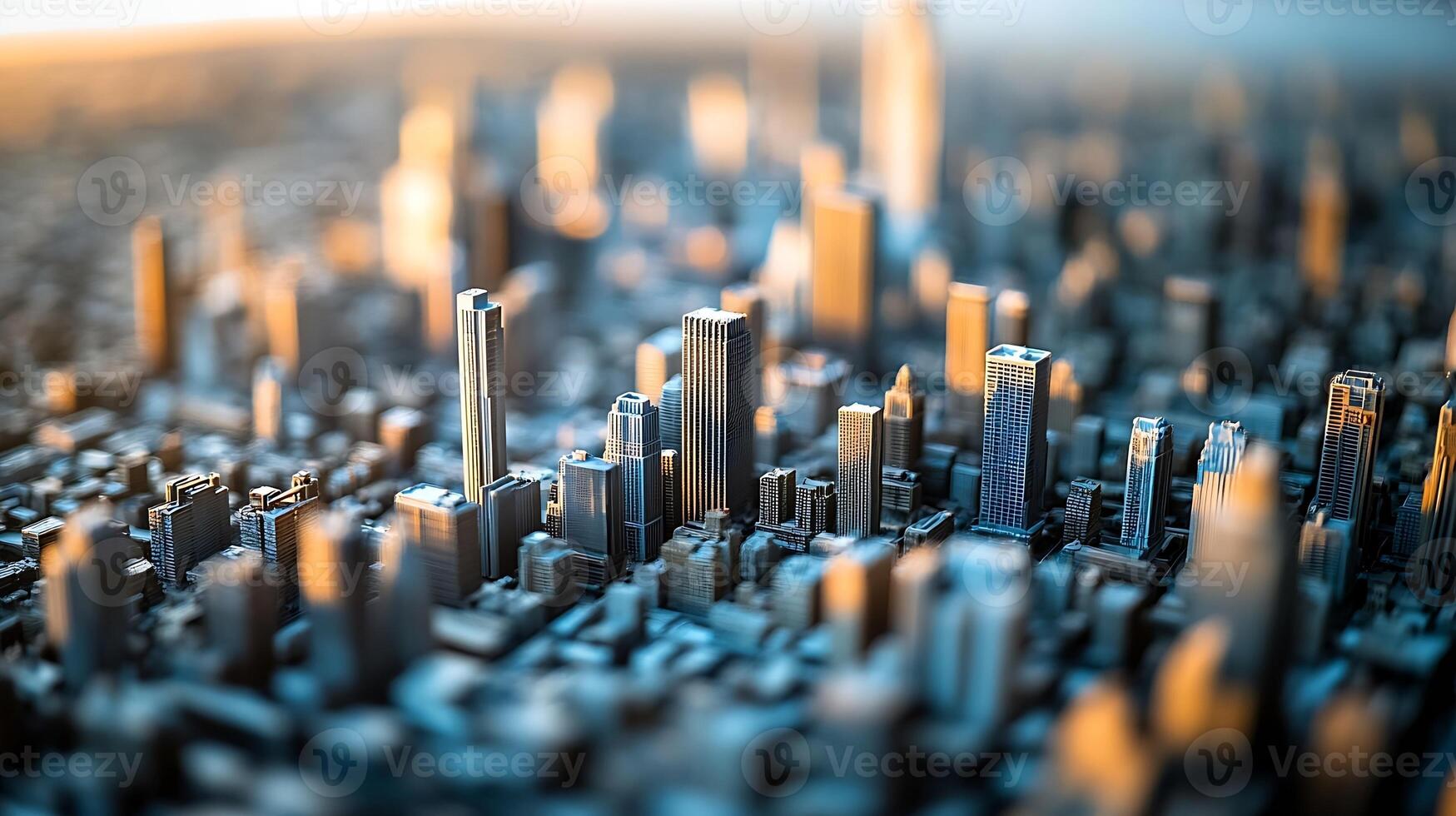 Stunning Cityscape Photography with Soft Lighting and Modern Architecture photo
