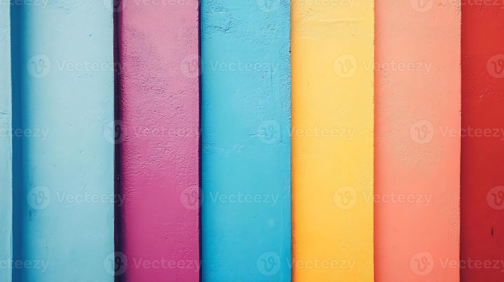 Vibrant Vertical Colorful Panels Wall Decor in Abstract Design photo