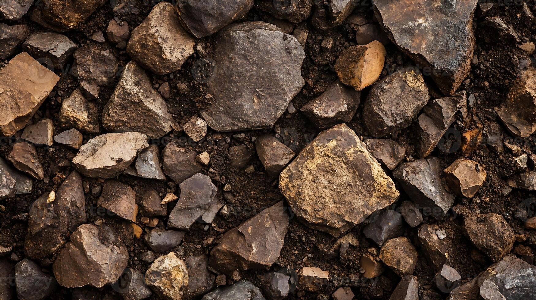 Rough Natural Rock and Soil Texture Background for Construction Landscaping and Earth Science Projects photo