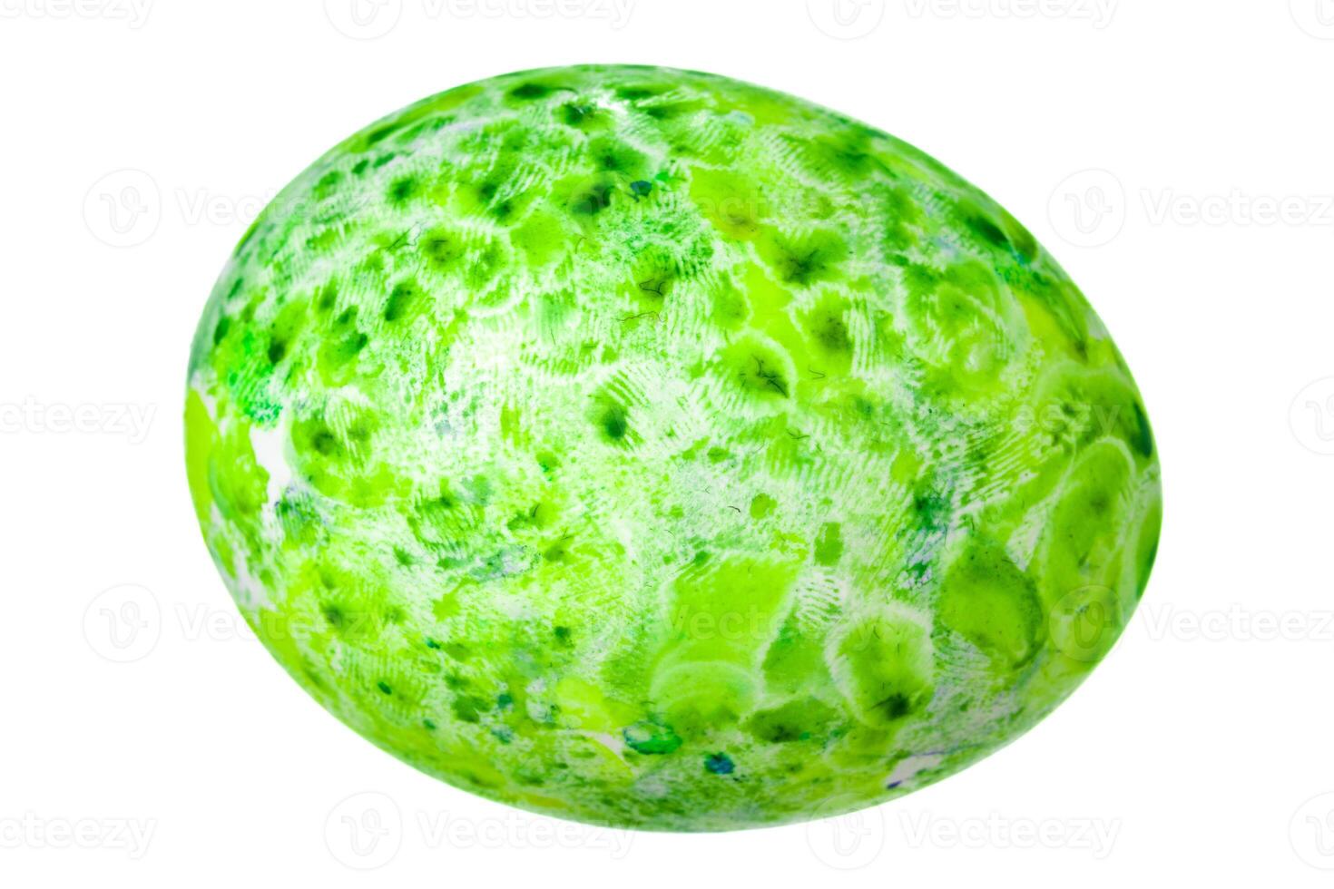 Colorful Easter Egg isolated on white. creative photo. photo
