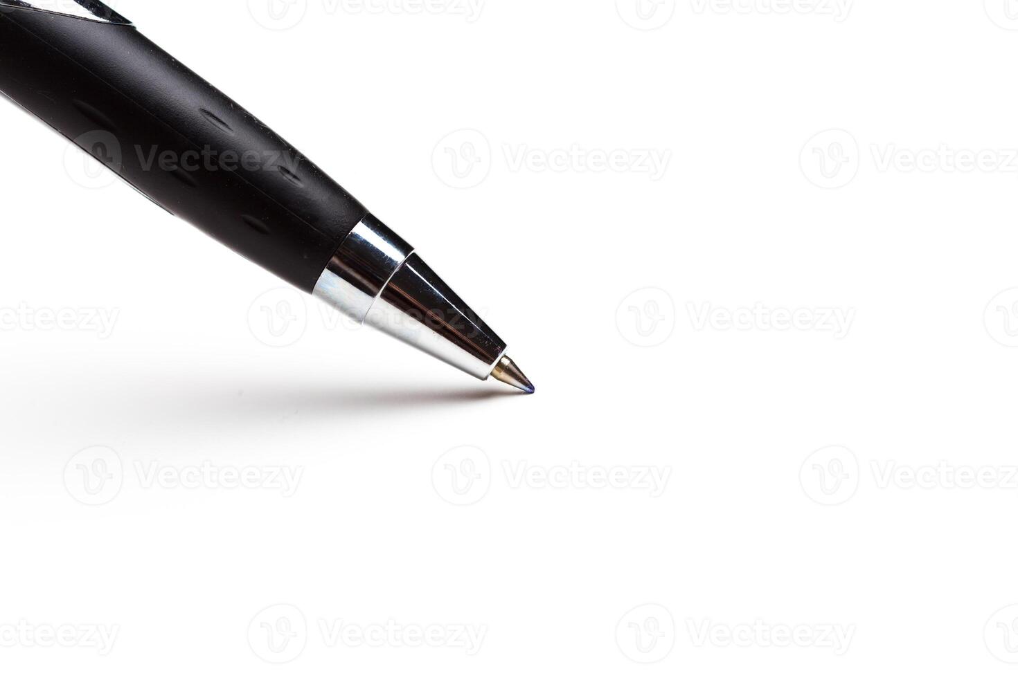 writing node of a ball pen close up photo