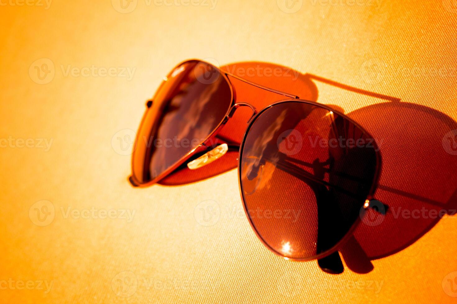 Vintage sunglasses close up photo