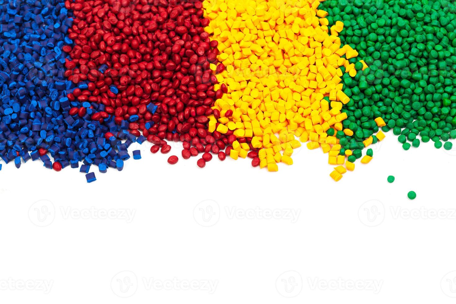 tinted plastic granulate for injection moulding process photo