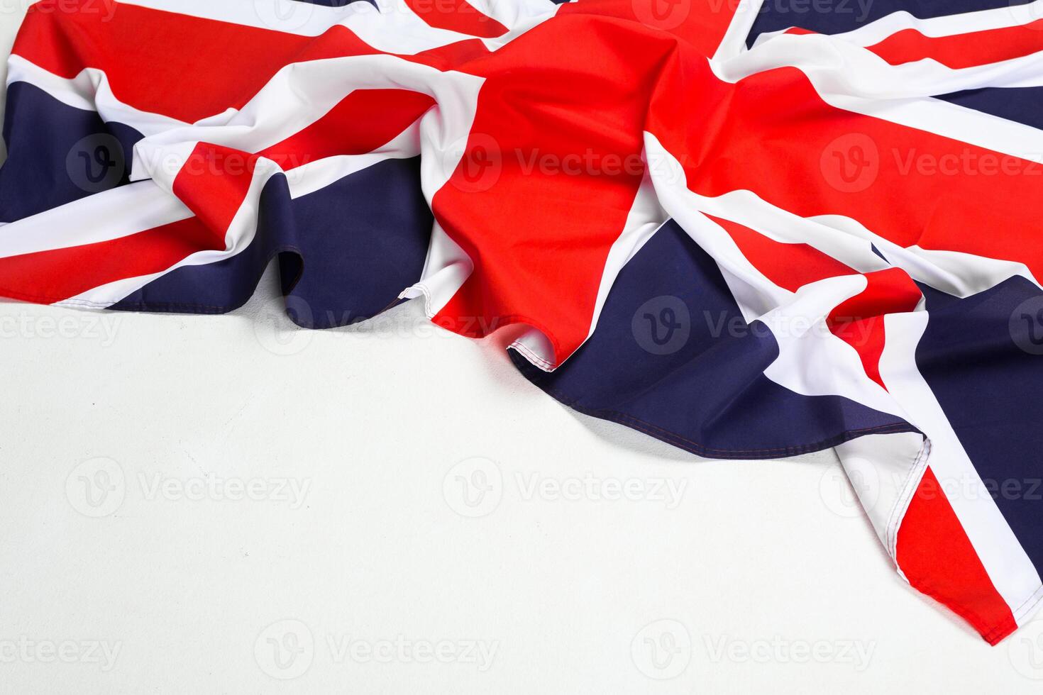 Closeup of Union Jack flag photo