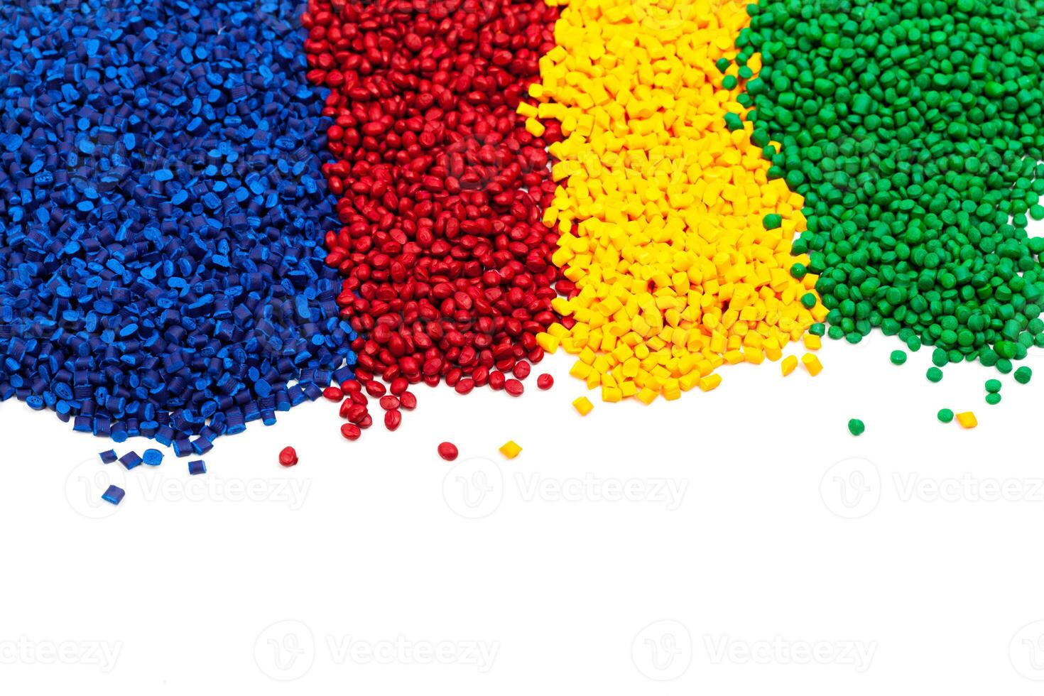 tinted plastic granulate for injection moulding process photo