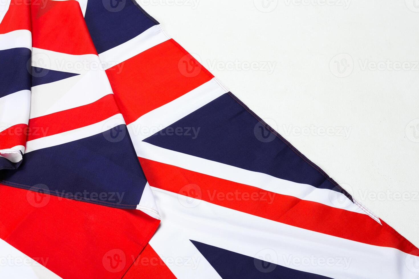 Closeup of Union Jack flag photo