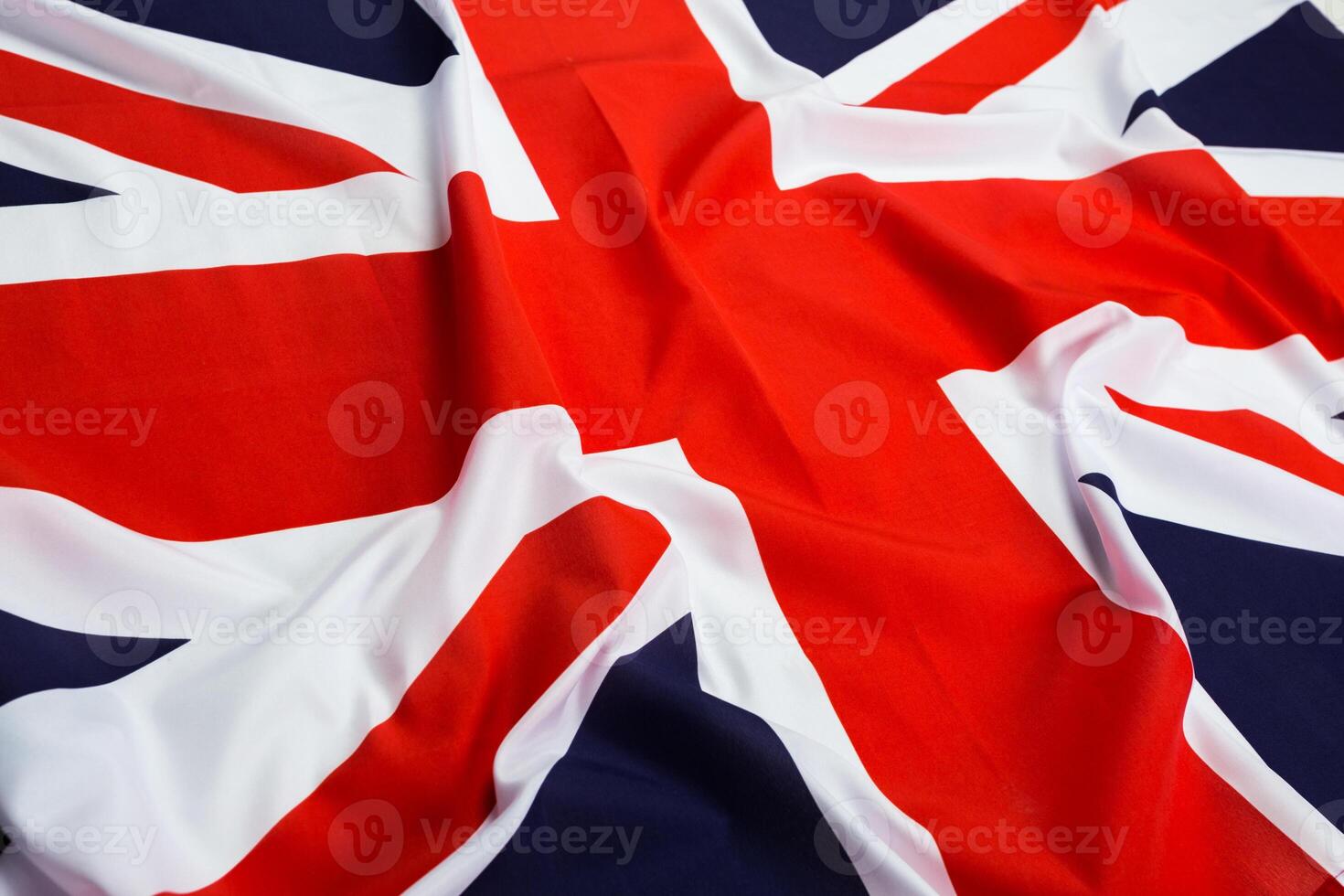Closeup of Union Jack flag photo