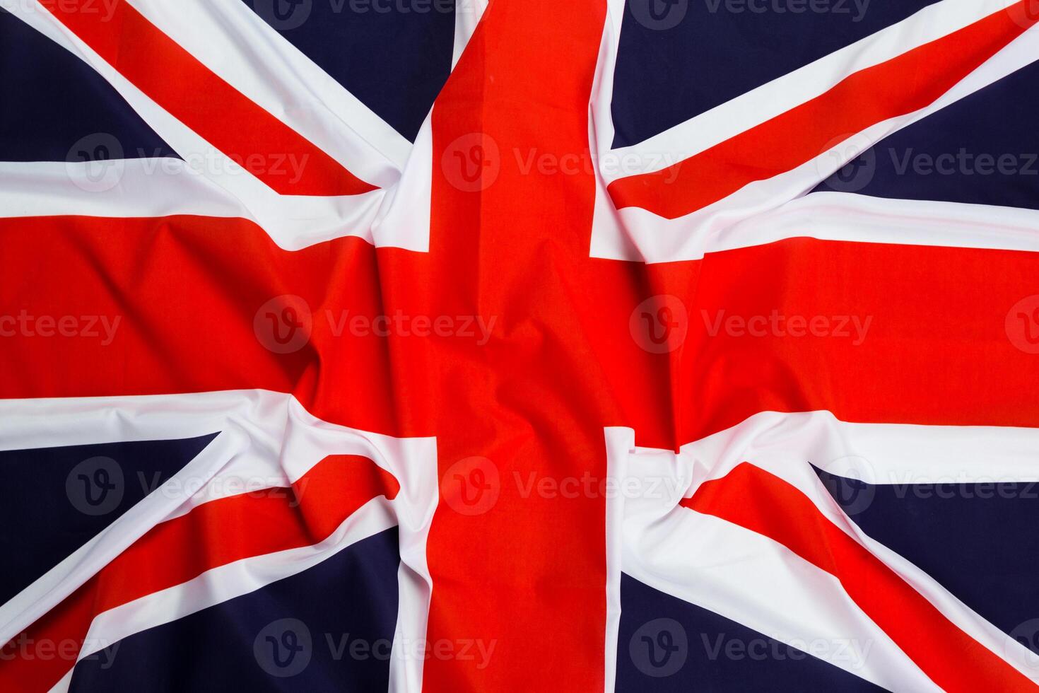 Closeup of Union Jack flag photo
