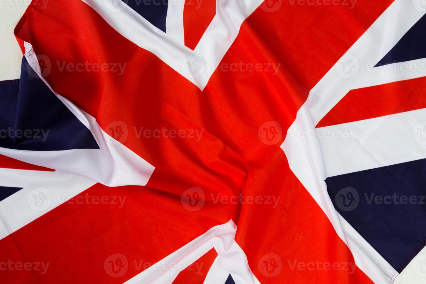 Closeup of Union Jack flag photo