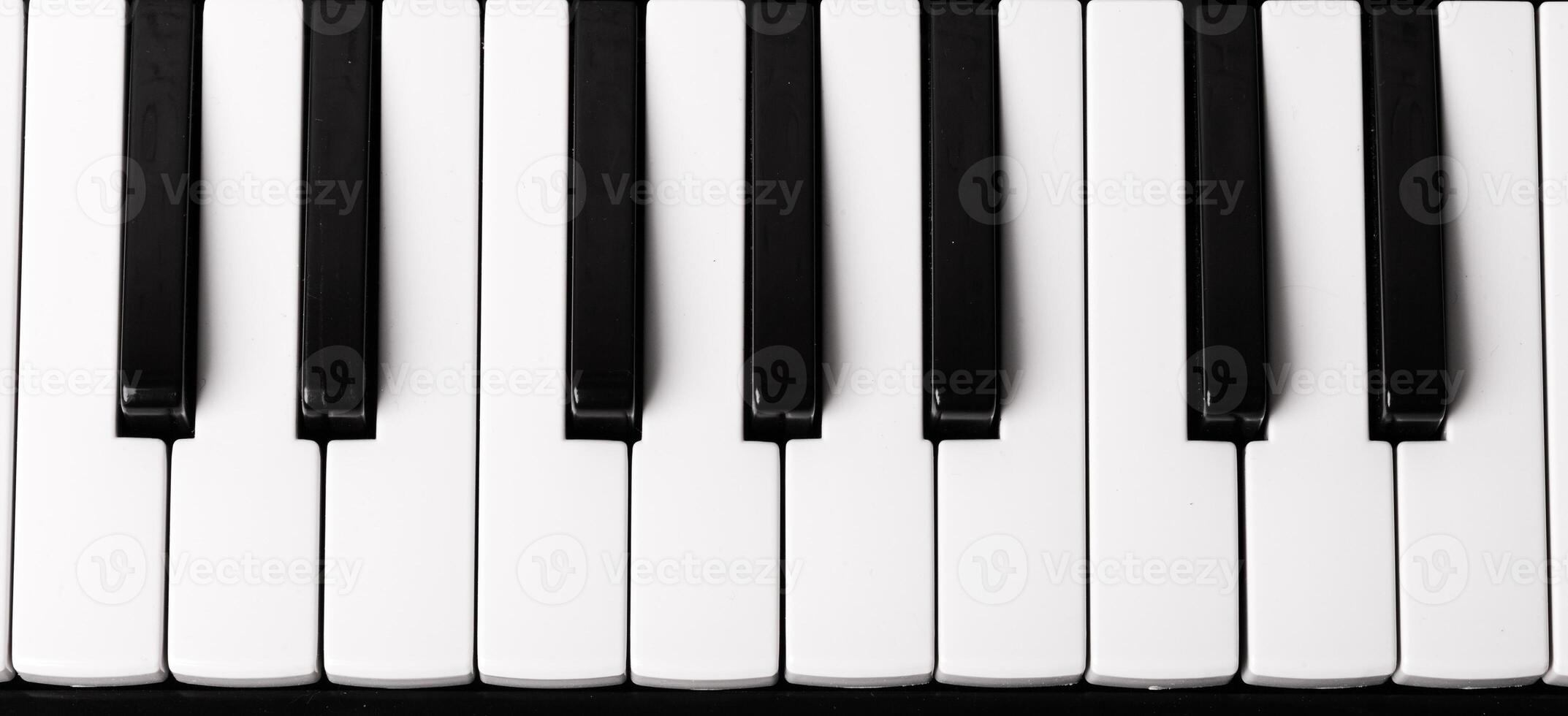 Close-up of Piano Keyboard photo