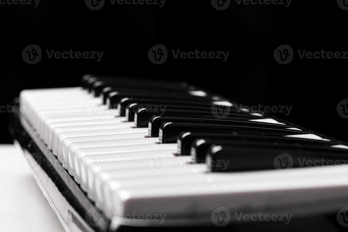 Close-up of Piano Keyboard photo