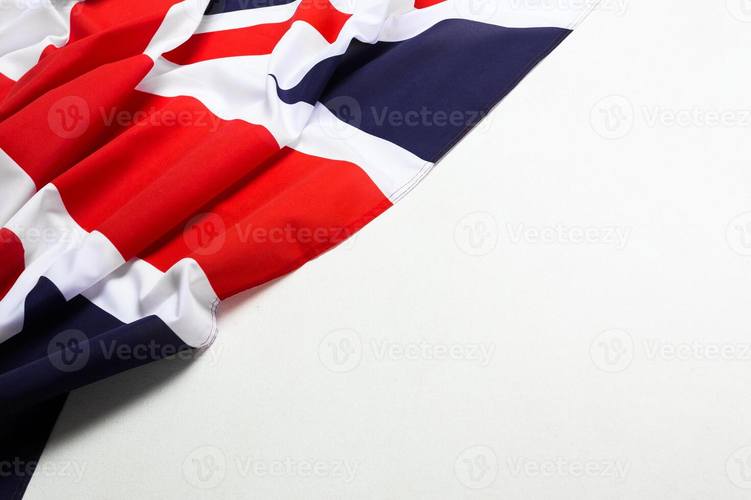 Closeup of Union Jack flag photo