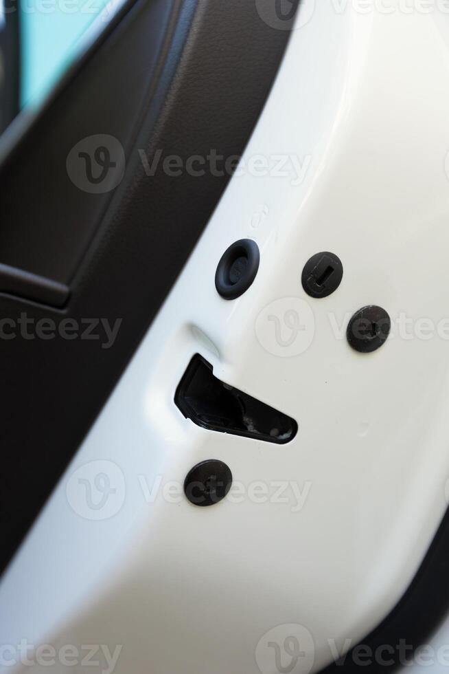 Modern car interior details photo