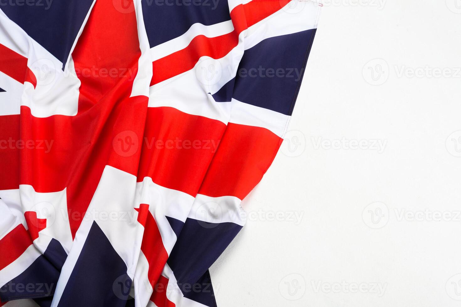Closeup of Union Jack flag photo