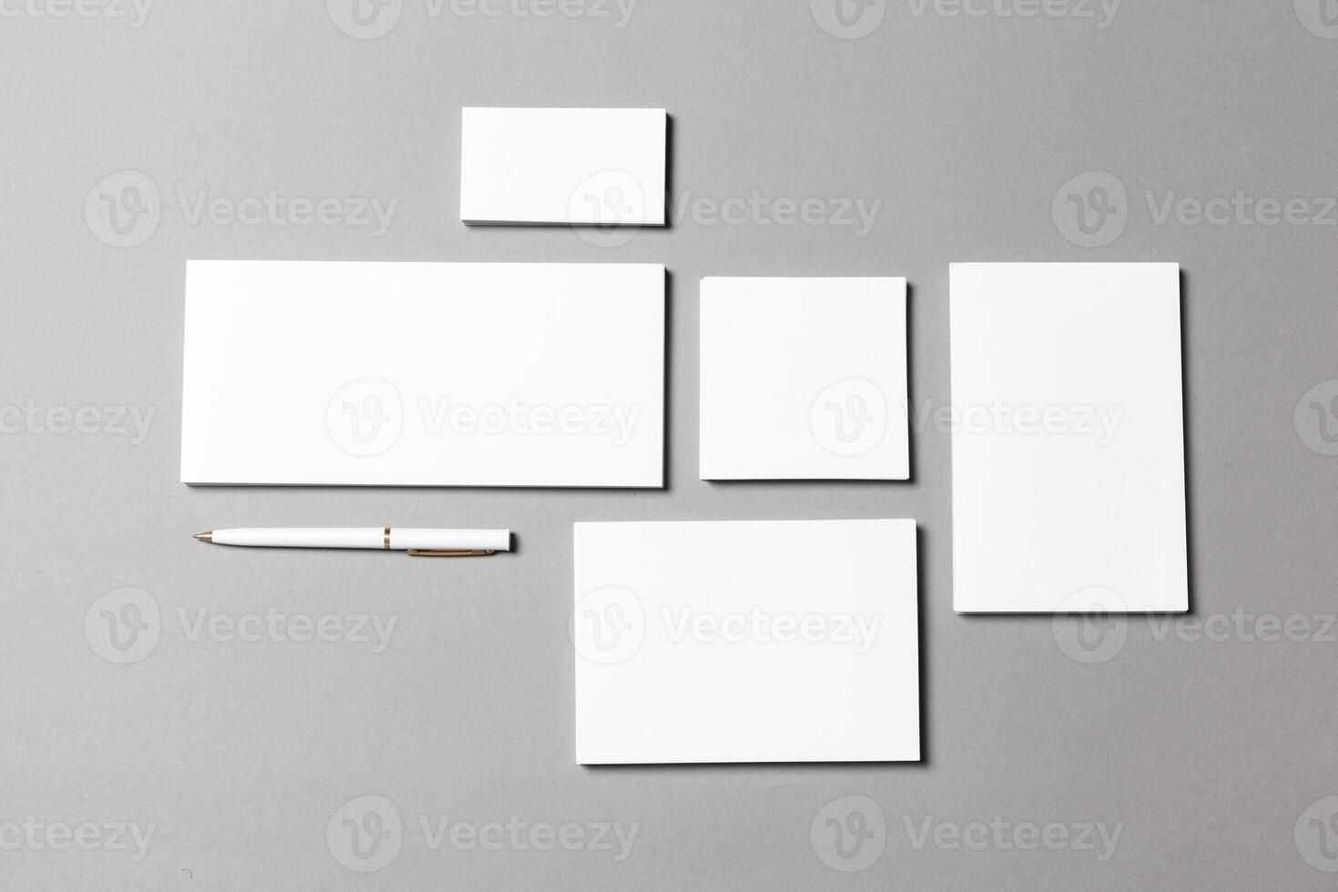 Mock up on grey background photo