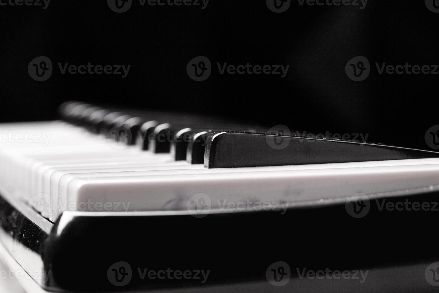 Close-up of Piano Keyboard photo