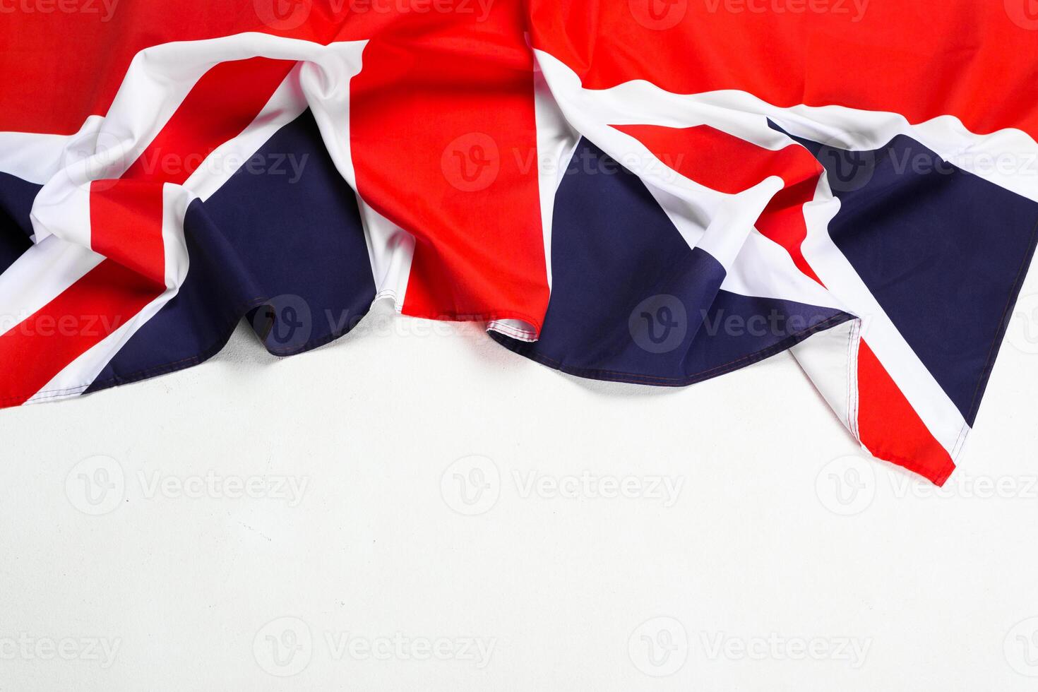Closeup of Union Jack flag photo