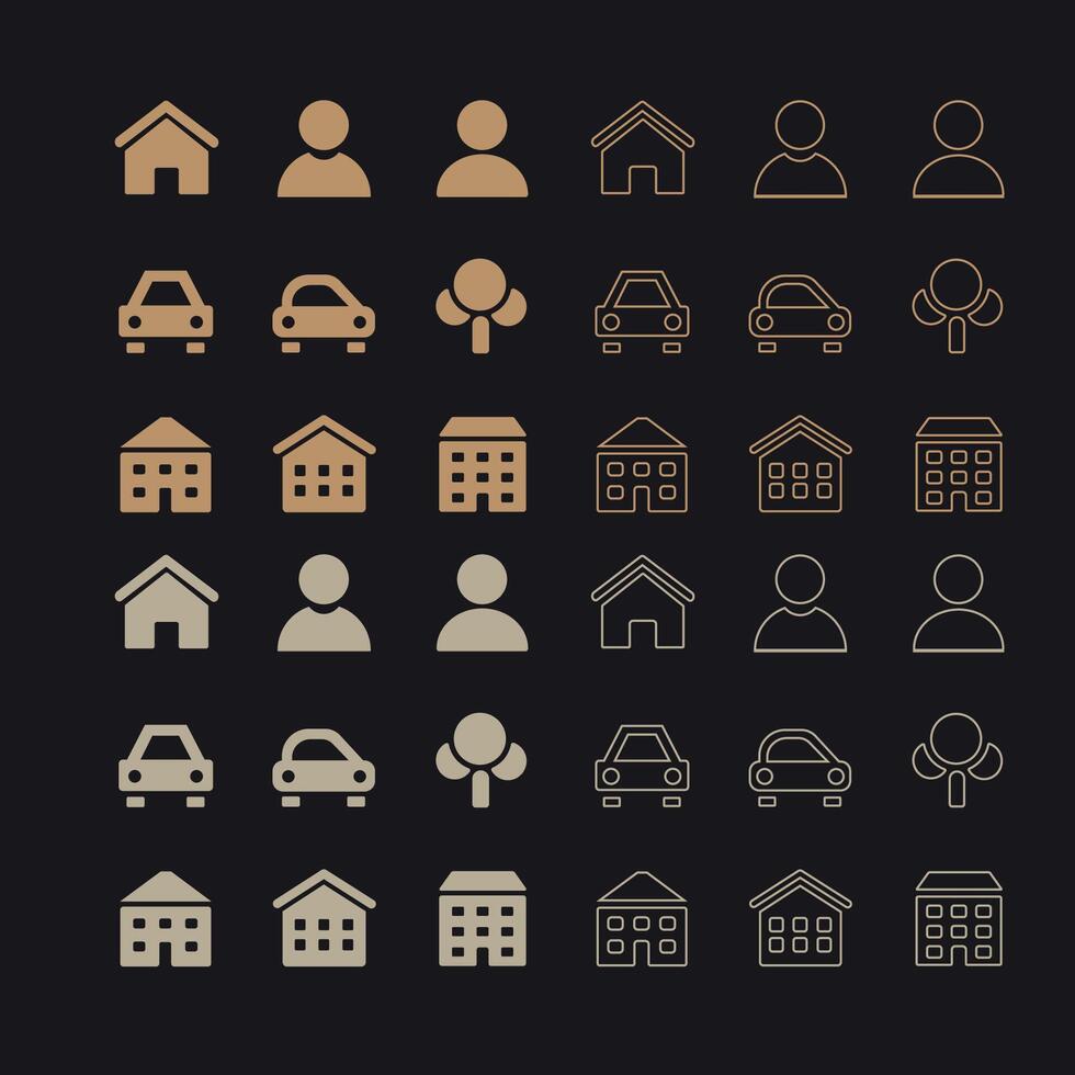 Set of popular logo icons. Modern newest flat icon . vector
