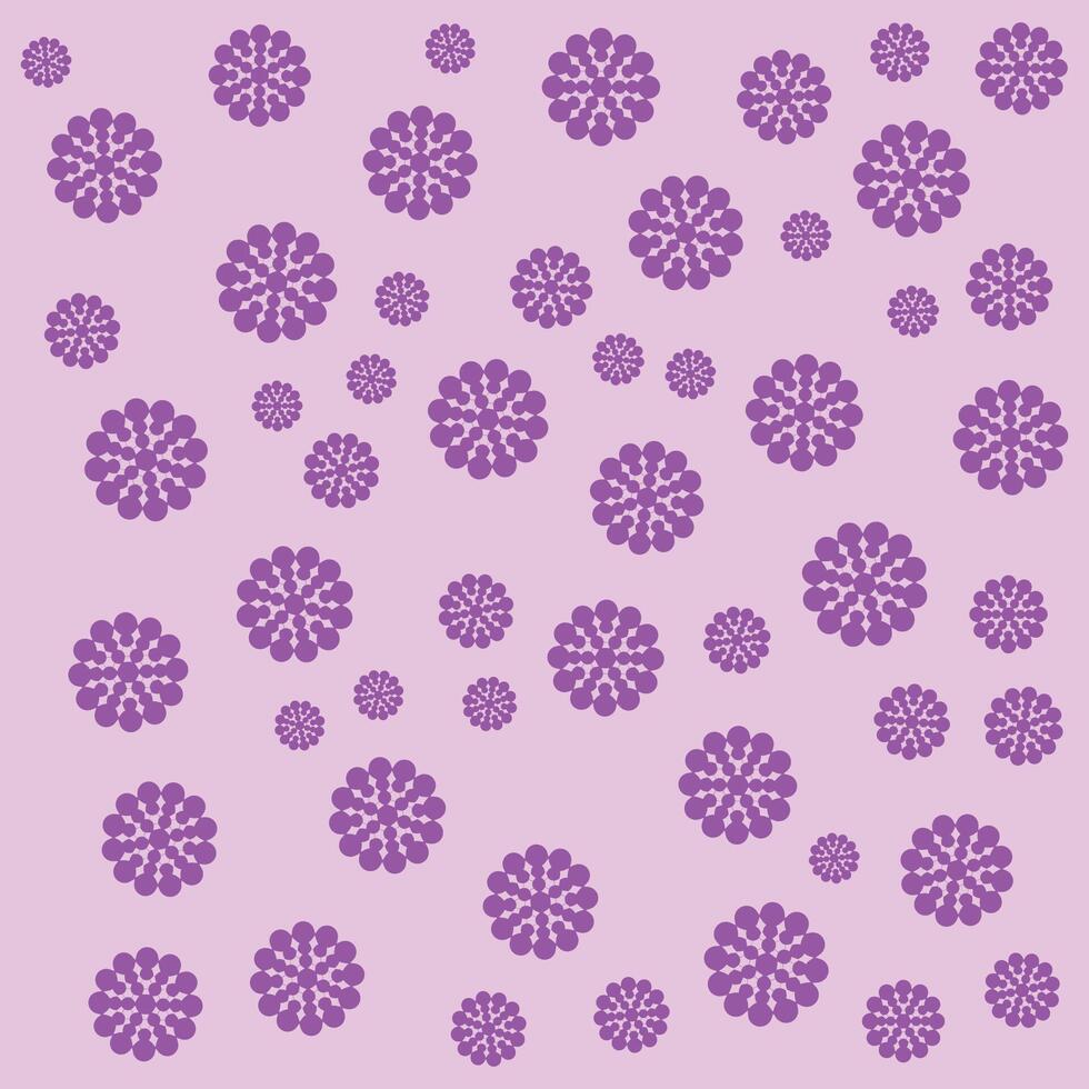 Stylish purple beautiful pattern monochrome texture abstract floral background. Floral pattern for wallpaper or fabric. vector