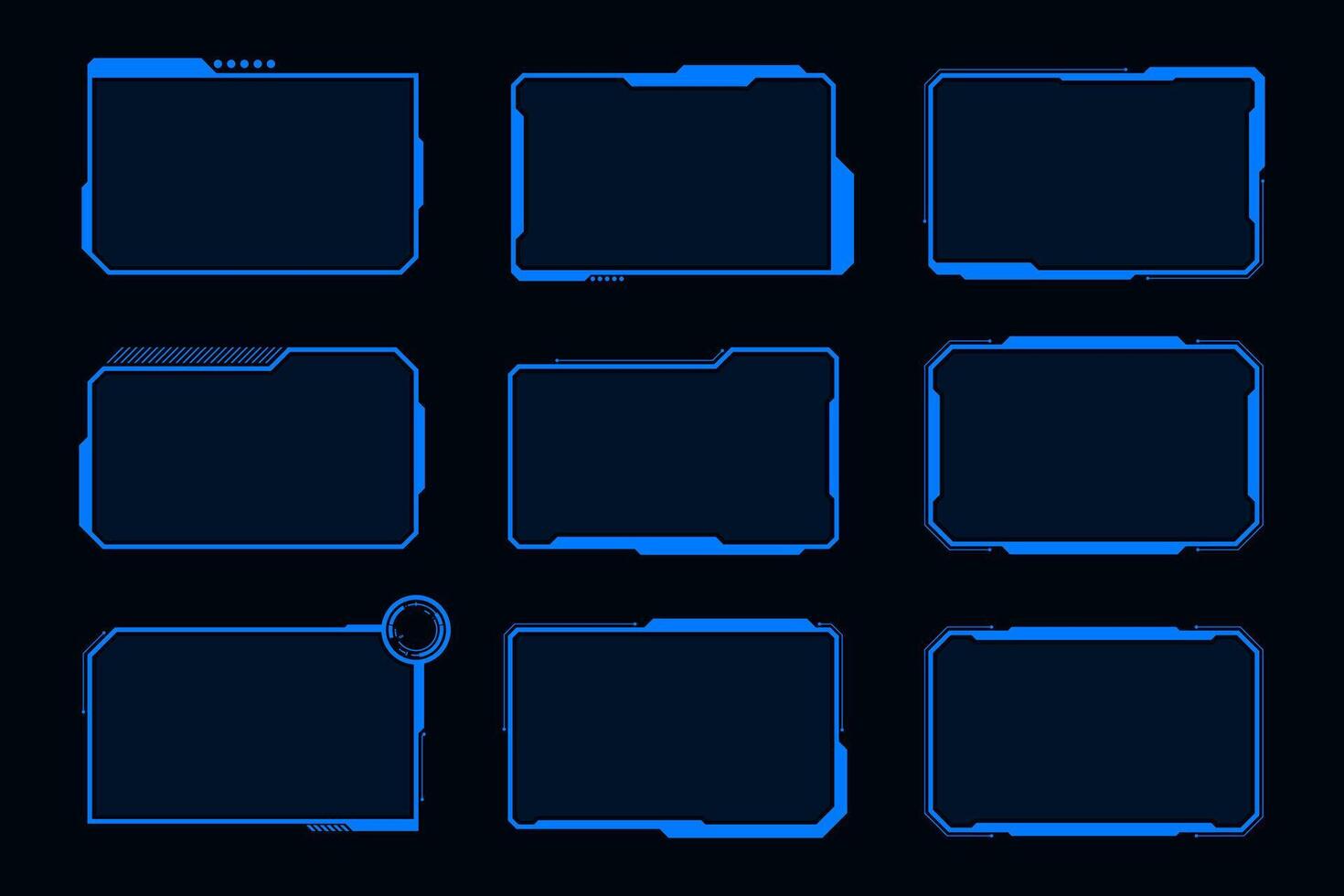 Futuristic frame interface cyberpunk design. Technology Hi-tech element. vector