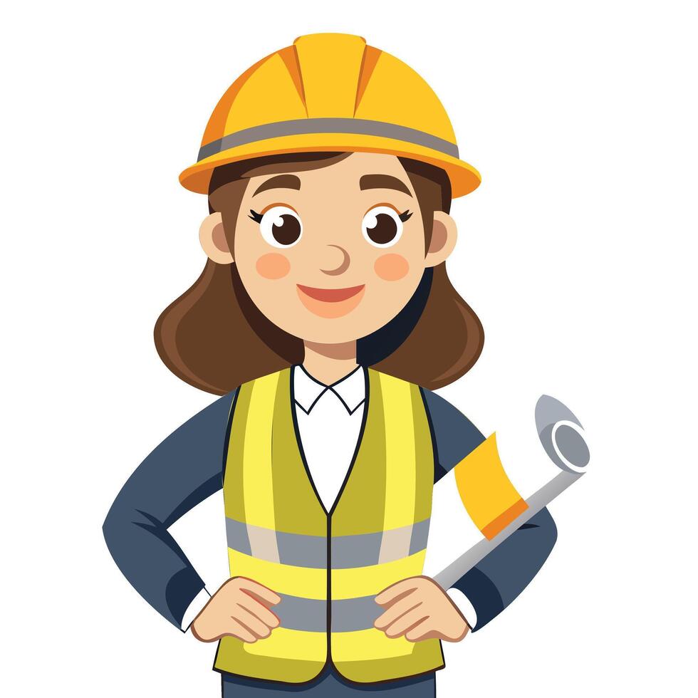 Women in Construction Illustration vector