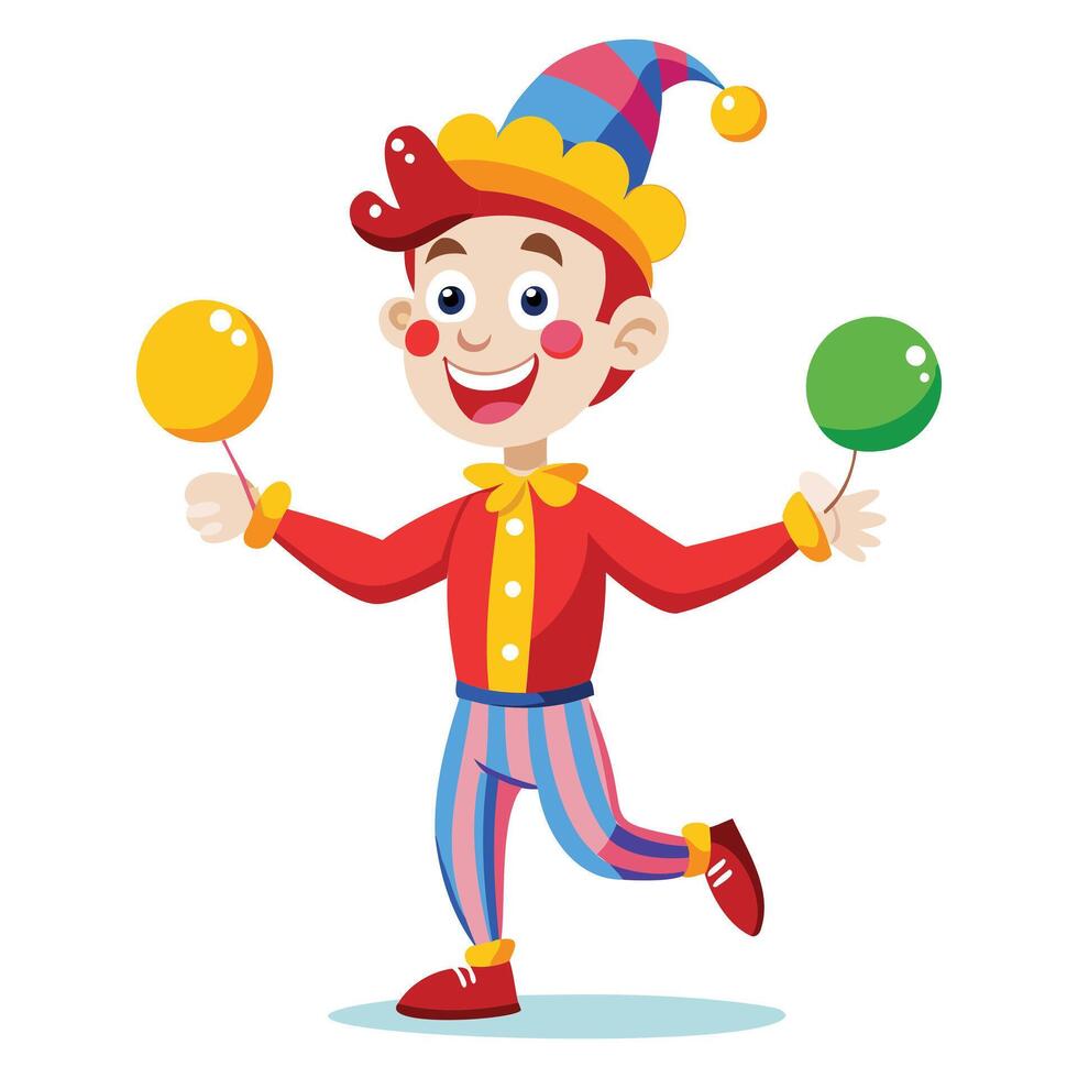 Funny Clown Cartoon vector