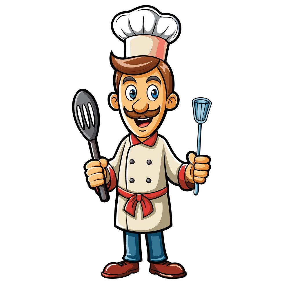 Cartoon Chef Mascot vector
