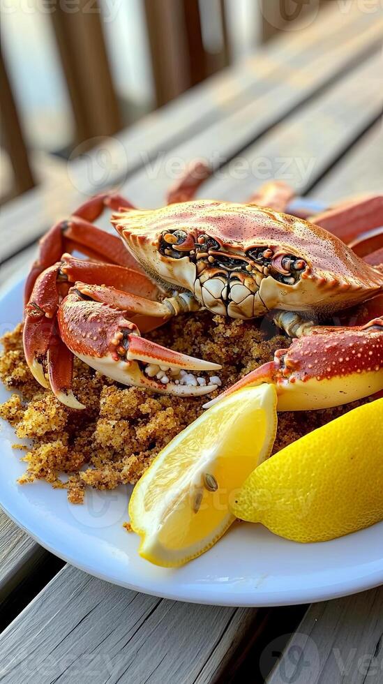 Scrumptious Crab Dish with Lemon photo