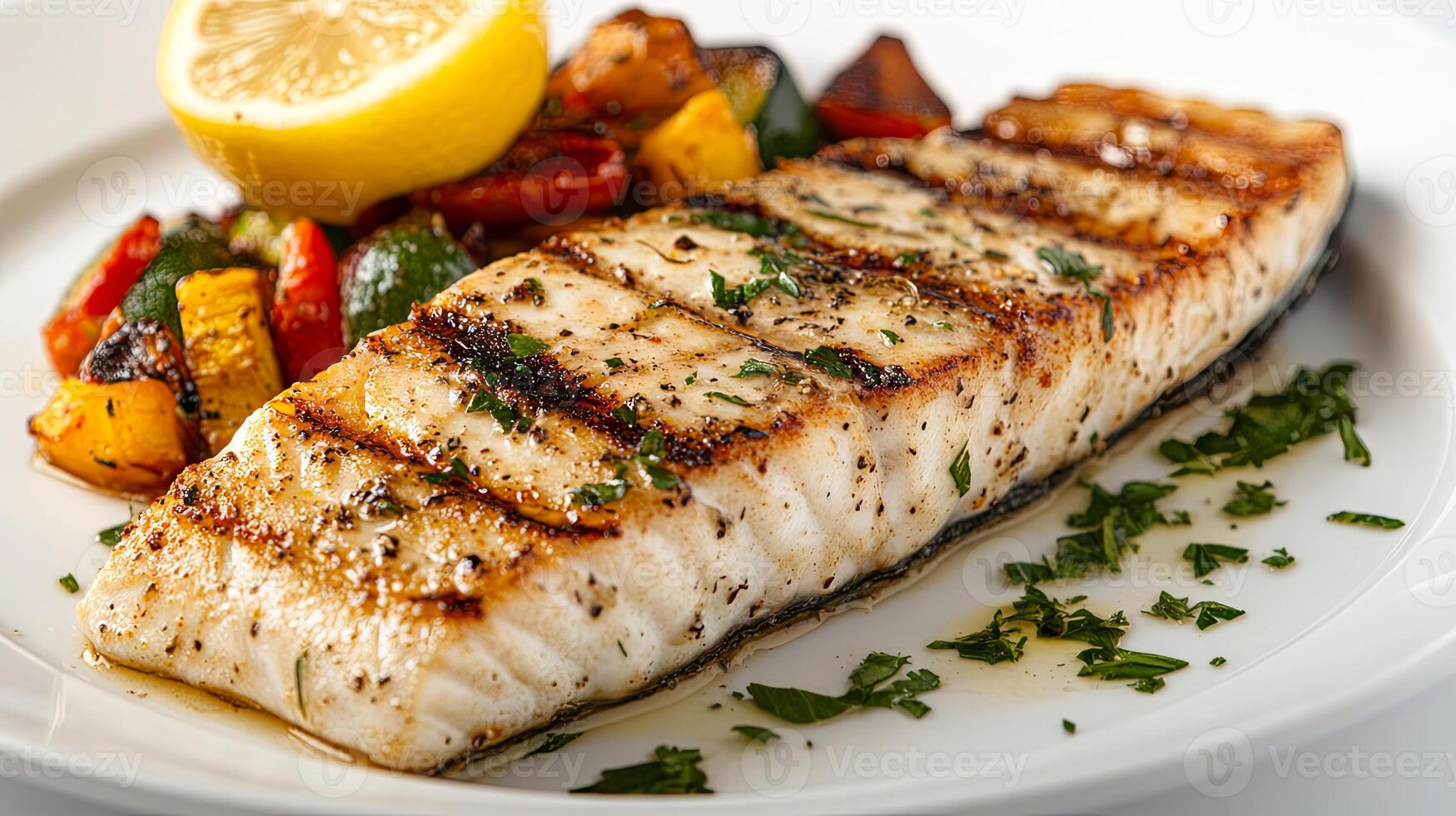 Grilled Fish with Seasonal Vegetables - A Culinary Delight photo