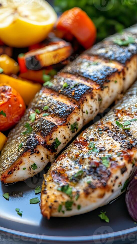 Grilled Fish with Seasonal Vegetables - A Summer Feast photo