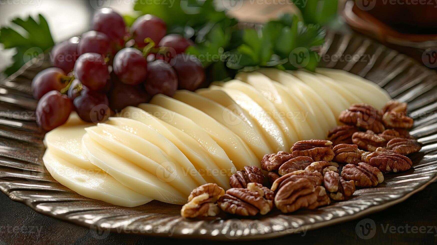 Pear and Pecan Delightful Snack Platter photo