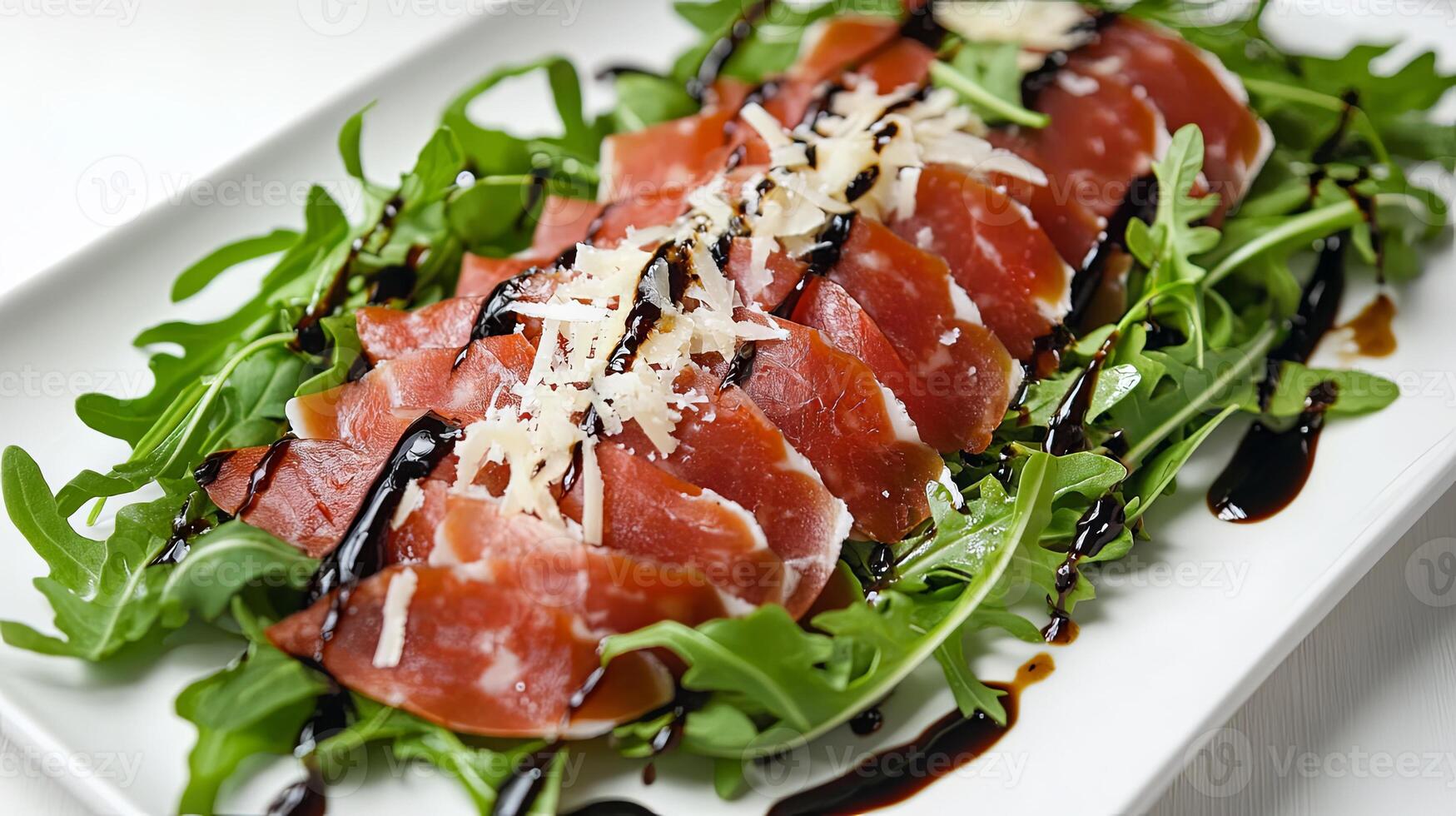 Gourmet Italian Appetizer with Balsamic Glaze photo