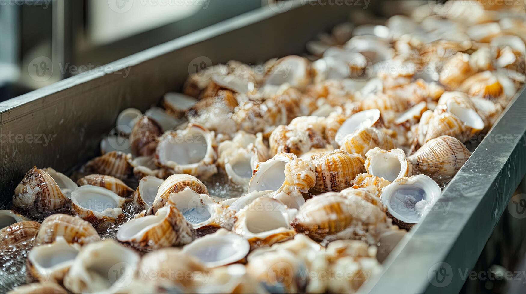 Fresh Seafood Shells Ready for Culinary Delights photo