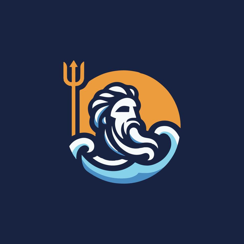 logo for a company called neptune vector