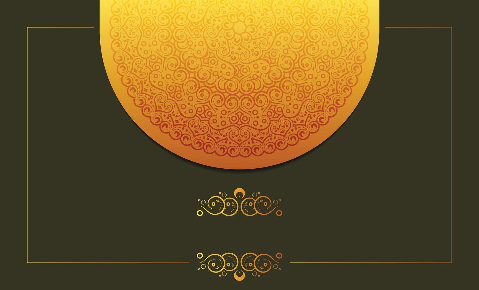 gold color mandala background concept design template vector