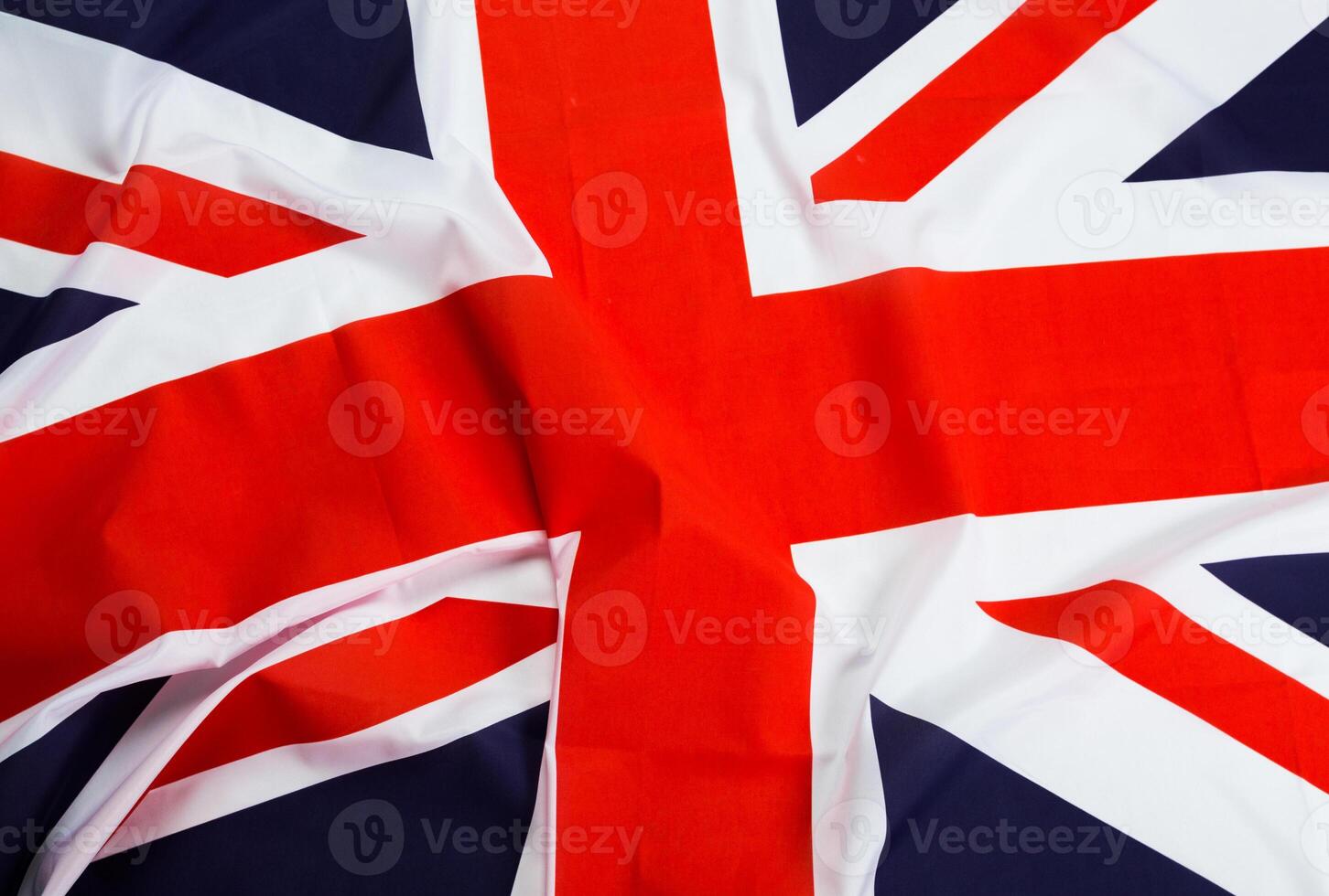 Closeup of Union Jack flag photo