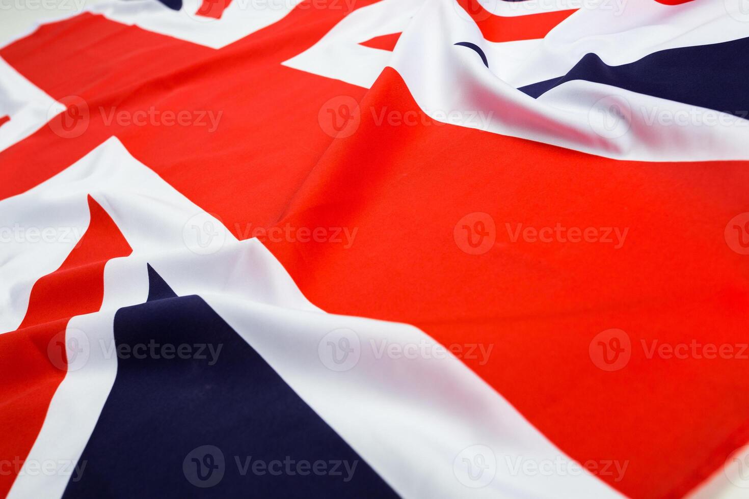 Closeup of Union Jack flag photo