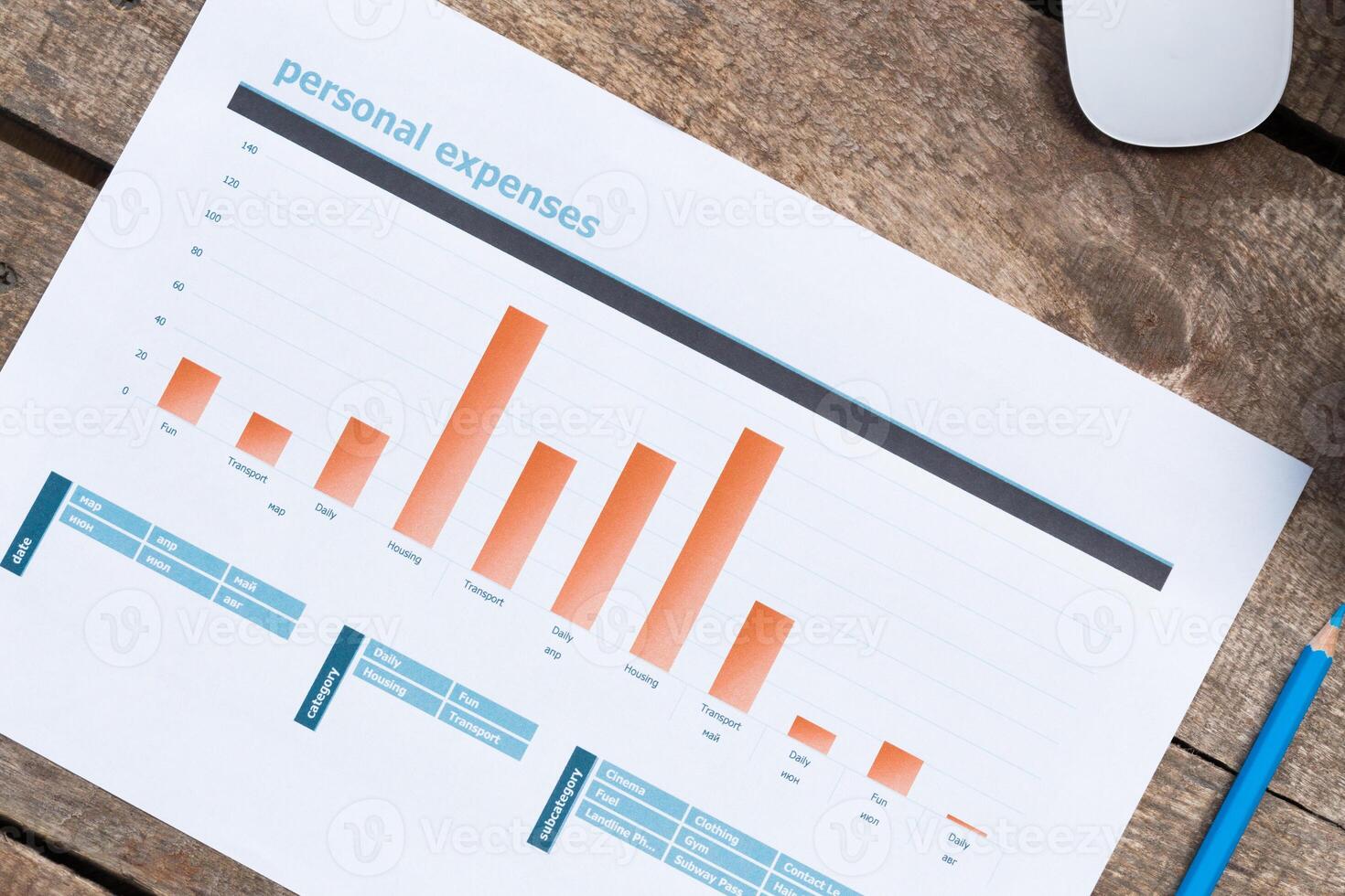Business Line graph photo