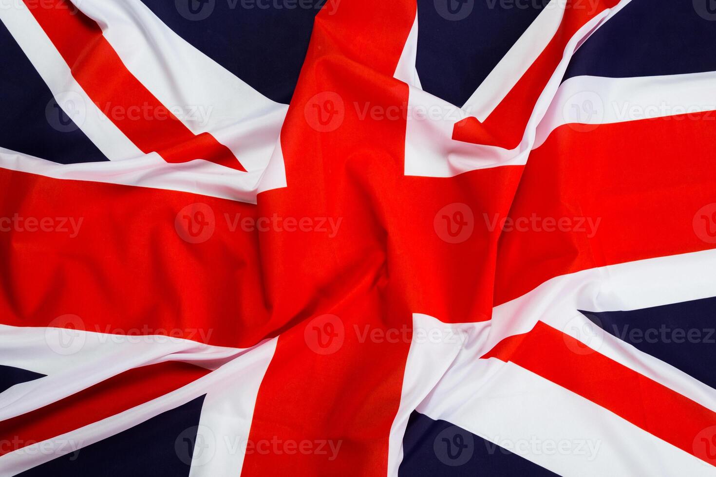 Closeup of Union Jack flag photo