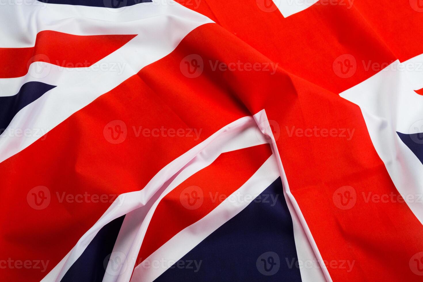 Closeup of Union Jack flag photo