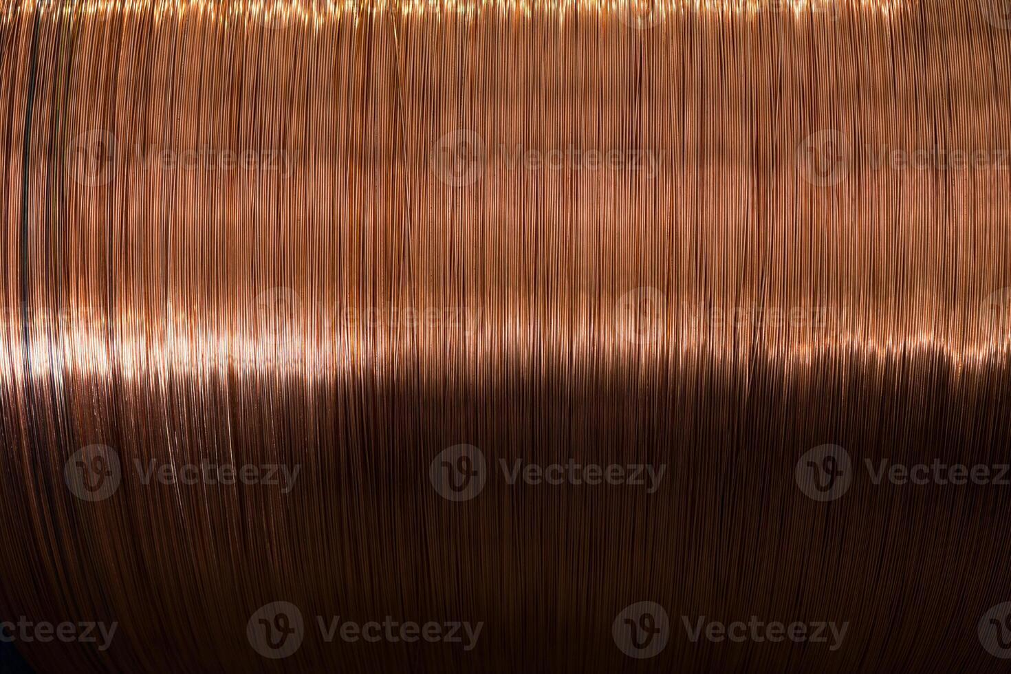 Fragment inside a modern plant producing power electric cable and optical fiber. photo