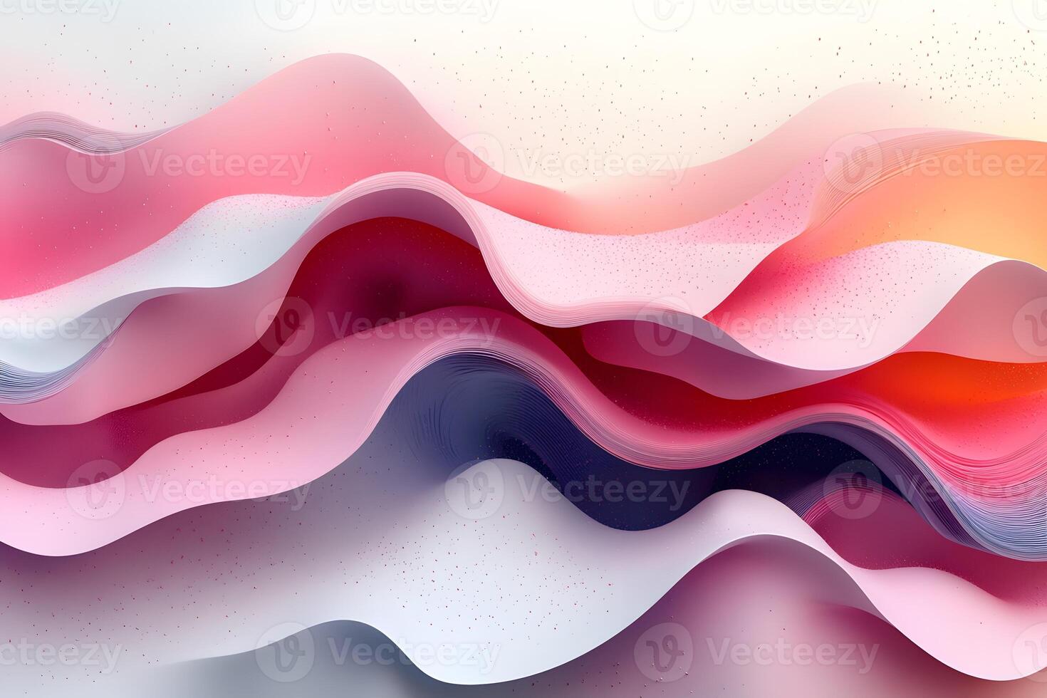 Abstract Gradient Waves in Modern Pastel Tones - Ideal for Creative Design Projects photo