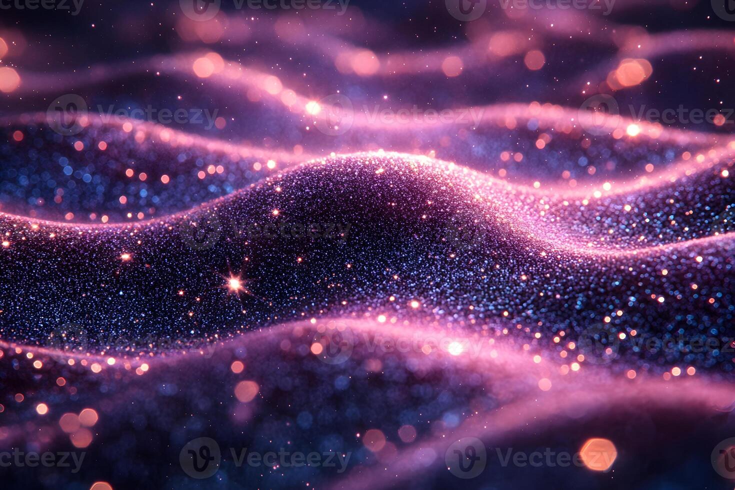 Glittering Cosmic Waves Abstract Background for Design and Branding photo